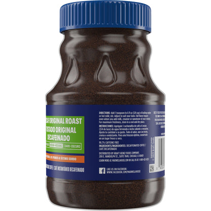 (3 Pack)  Original Roast Decaffeinated Instant Coffee, 8 Oz Jar