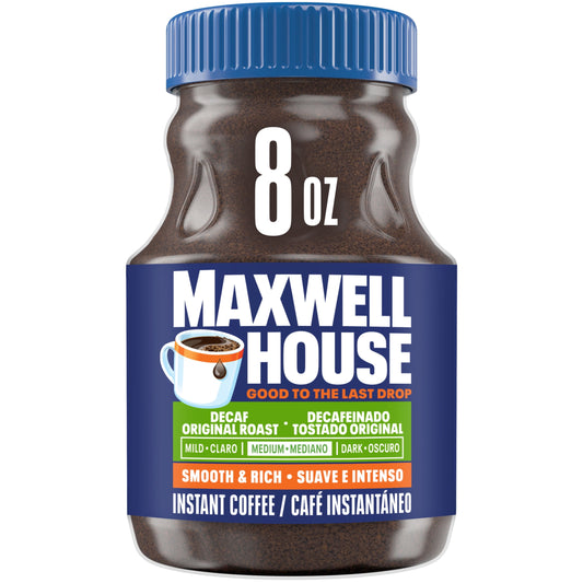 (3 Pack)  Original Roast Decaffeinated Instant Coffee, 8 Oz Jar
