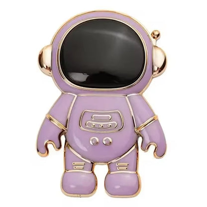 Ultra-Thin Cartoon Rabbit Finger Ring Phone Holder - Foldable Adhesive Stand for Desktop Support